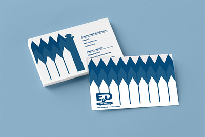 E&D Fencing Inc. Business Card Redesign adobe indesign branding business card design graphic design illustration vector