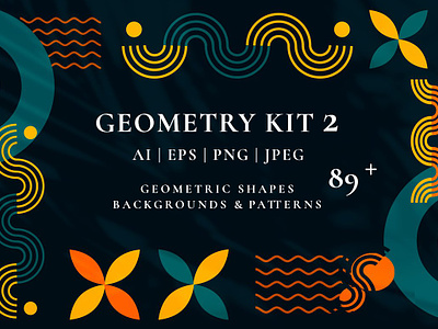 Art Geometry Kit 2 abstract shapes geometric art geometric background geometric patterns geometric shape modern pattern pattern kit seamless pattern