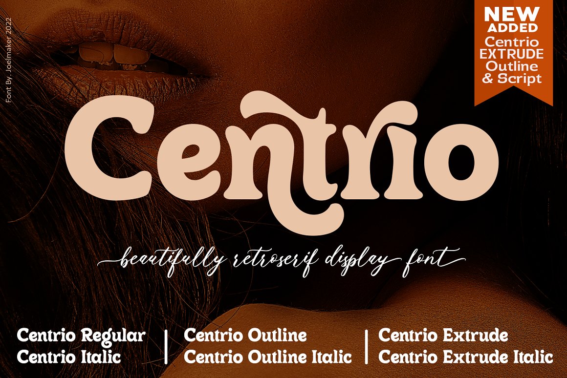 Centrio Typeface calligraphy font display display font modern font modern script retro font retro serif serif display serif font serif typeface