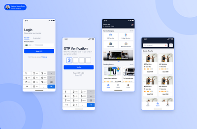 Home Services App Concept android bangladesh bd best ui design home home dervice ios login minimal minimal design minimal ui modern modern design modern ui service ui ui design ux ux design