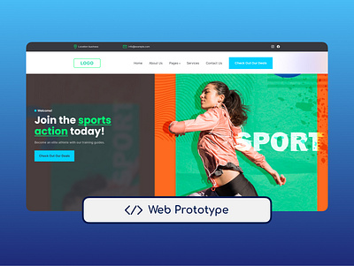 Web Prototype - Sport. Open To Buy branding code graphic design mockup programming prototype sport sport web site ui userinterface web website