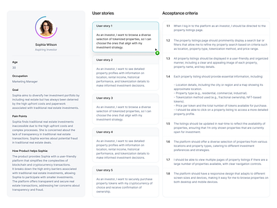 User stories & Acceptance criteria acceptance criteria designprocess designthinking digitalproductdesigner experiencedesign mvpdesign productdesign productdevelopment template user personas user stories user story usercentereddesign userexperience uxanalysis uxmetrics uxresearch uxstrategy