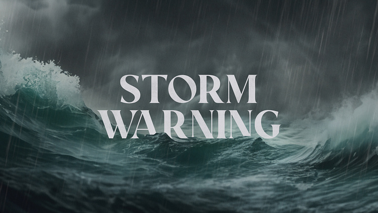 Storm Warning Sermon Series by Caitlin on Dribbble