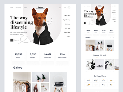 Shopify Store Design for Clothing Brand clothing design ecommerce homepage landing landing page shopify store ui web web design website woocommerce