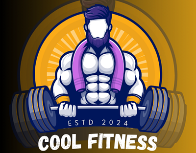 Fitness GYM Mascot Logo Design branding design fitness graphic design illustration logo typography vector