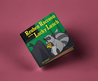 Reuben Raccoon and the Lucky Lunch: Children's Book Design book cover book cover design cute cute design design graphic illustration illustration