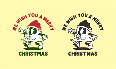 Christmas branding cartoon illustration mascot