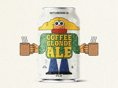 Coffee Blonde Ale for Taft's Brewing Co. beer beer can branding brewery design graphic design illustration small batch