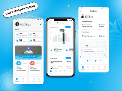 Sales reps app design active call beautiful business creative crm app design ecommerce employee gps tracking app employee tracking mobile app field force tracking app field sales app minimal order sales analytics app design sales breakdown sales rep design sales rep software sales reps app design task ui