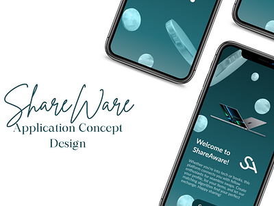 ShareWare Application Concept Design animation app app design application concept design ecommerce graphic design typography ui ux