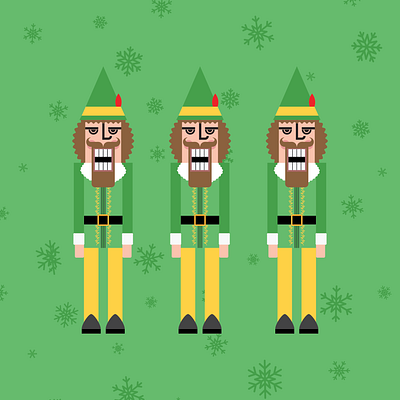 ELF Nutcracker Edition christmas design elf graphic design green illustration illustrator nutcracker vector