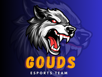 E-Sports Mascot Logo 3d branding design e sports graphic design illustration logo mascotlogo teamlogo typography vector wolf