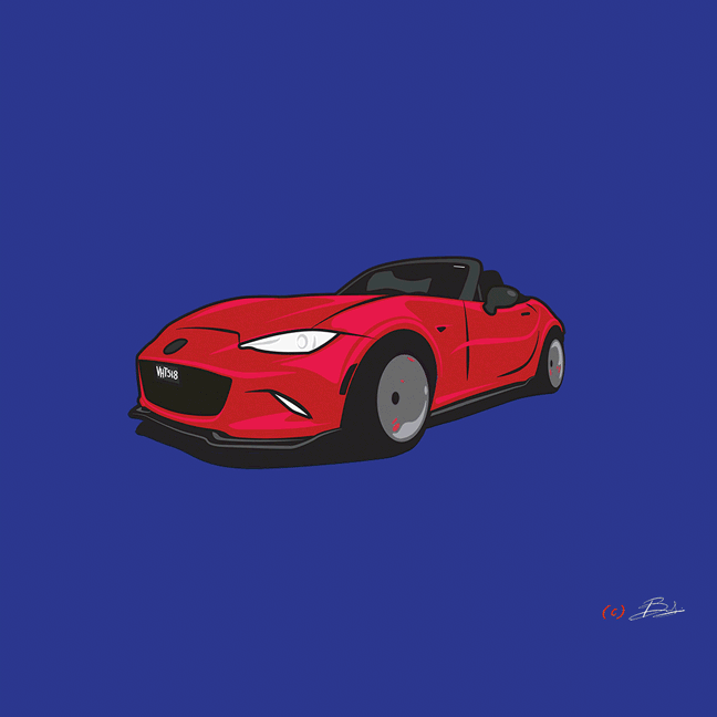 Red Car animated GIF 2d animation aftrer effects animation car gif motion graphics
