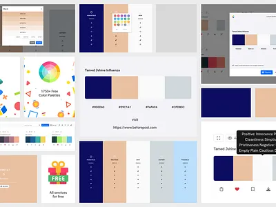 Color palettes that inspire creativity. 3d adobe animation branding color colors design graphic design illustration landing logo motion graphics typography ui uiux ux vector web webdesign