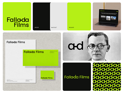 Fallada Films Branding branding film graphic design identity irish layout logo type