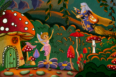 Fairy Tale 2d book bookcover branding coloring design graphic design illustration
