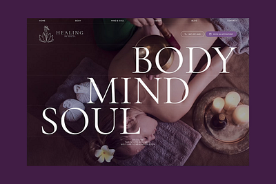 Healing by Edyta design designer figma freelancer portfolio product ui ux uxui webdesign website