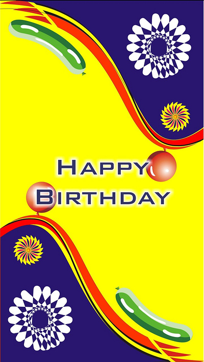 Happy Birthday Design graphic design