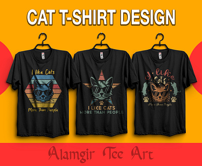 Cat T-shirt Design Vector Template alamgir tee art buy cats t shirt design cat cat design cat t shirt cat t shirt design cat t shirt sell design graphic design