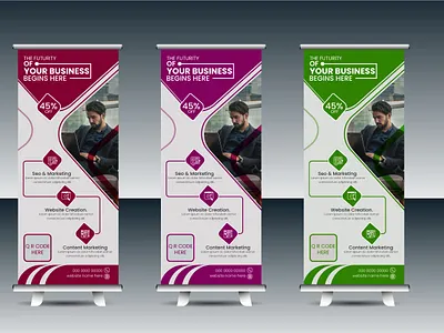 ROLL UP BANNER DESIGN branding graphic design logo ui