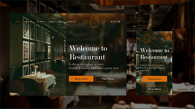 LUXURY RESTAURANT - Concept web site animation design designer ecommerce landing landingpage restaurant services ui ui ux design ux uxui web design web designer webdesign website