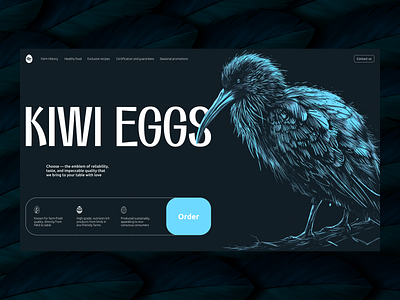 KIWI eggs sale website agency bird design egg eggs kiwi minimalism shop store ui ux webdesign website