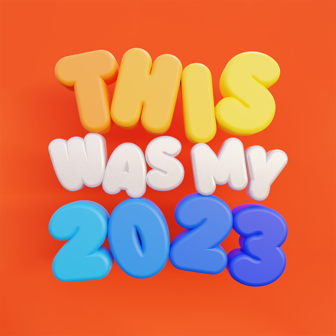 2023 rewind 2023 rewind 3d 3d animation 3d art 3d berlin 3d character 3d design 3d gif 3d illustration animation blender blender 3d character illustration colorful cute gif illustration kawaii