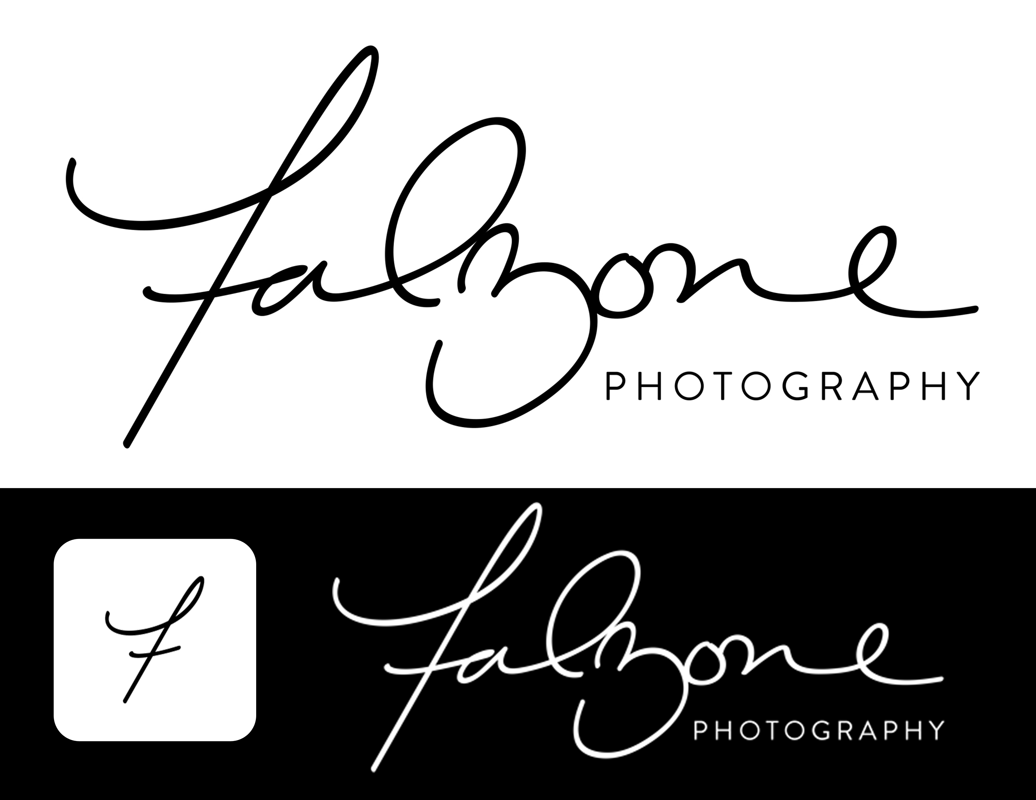 Falzone Photography - logo graphic design logo
