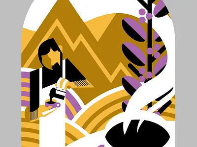 Columbian coffee illustration beverage coffee columbia culture drink logo packaging travel