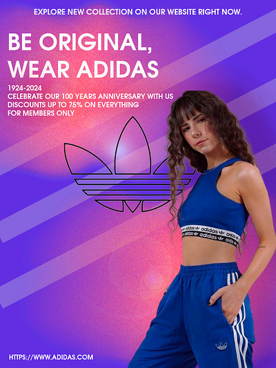 adidas anniversary branding graphic design