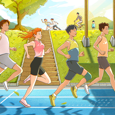 Run, Rest & Run Again illustration