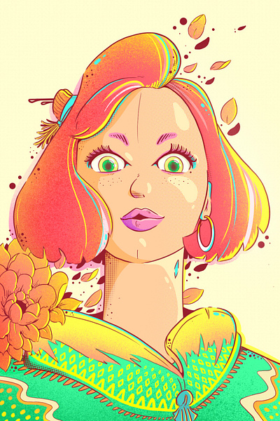 Flower Dame illustration