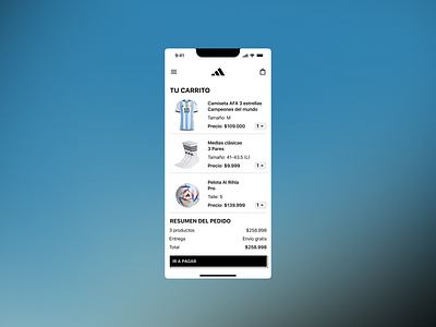 Shopping cart 058 🏅#DailyUI adidas app branding dailyui design graphic design illustration logo motion graphics shoppingcart ui uidesign uxui