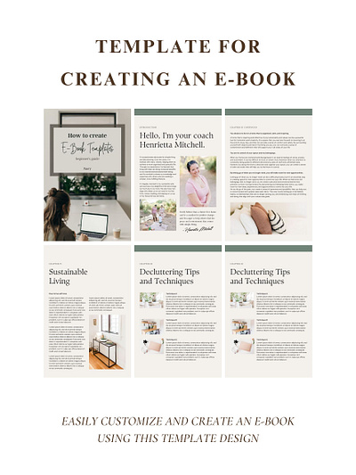 Create an E-Book Using my Template Design e book template
