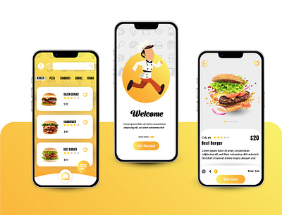 Food delivery App design appdesign food delivery app design ui uidesign