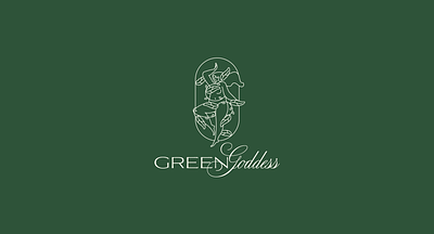 Brand Identity and Packaging Design for Organic Makeup Brand beauty brand brand identity branding design goddess green logo makeup organic woman