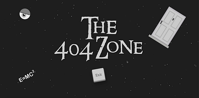 Twilight Zone 404 page 404 black and white blog code css disney error page fun html particles playful spooky tower of terror twilight zone