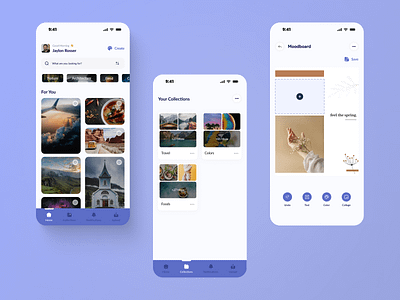 Moodboard App UI - 04 adobe xd design figma ui uiux design