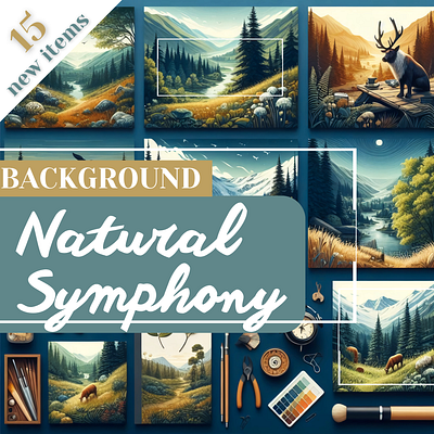 NATURE SYMPHONY | Background design graphic design