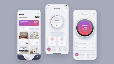 Weather App for Home animation applayout application figmadesign home layout ux weather