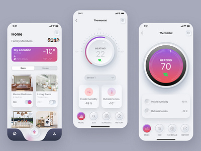 Weather App for Home animation applayout application figmadesign home layout ux weather