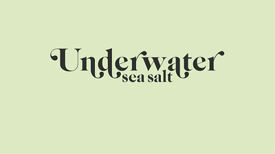 Underwater Sea Salt