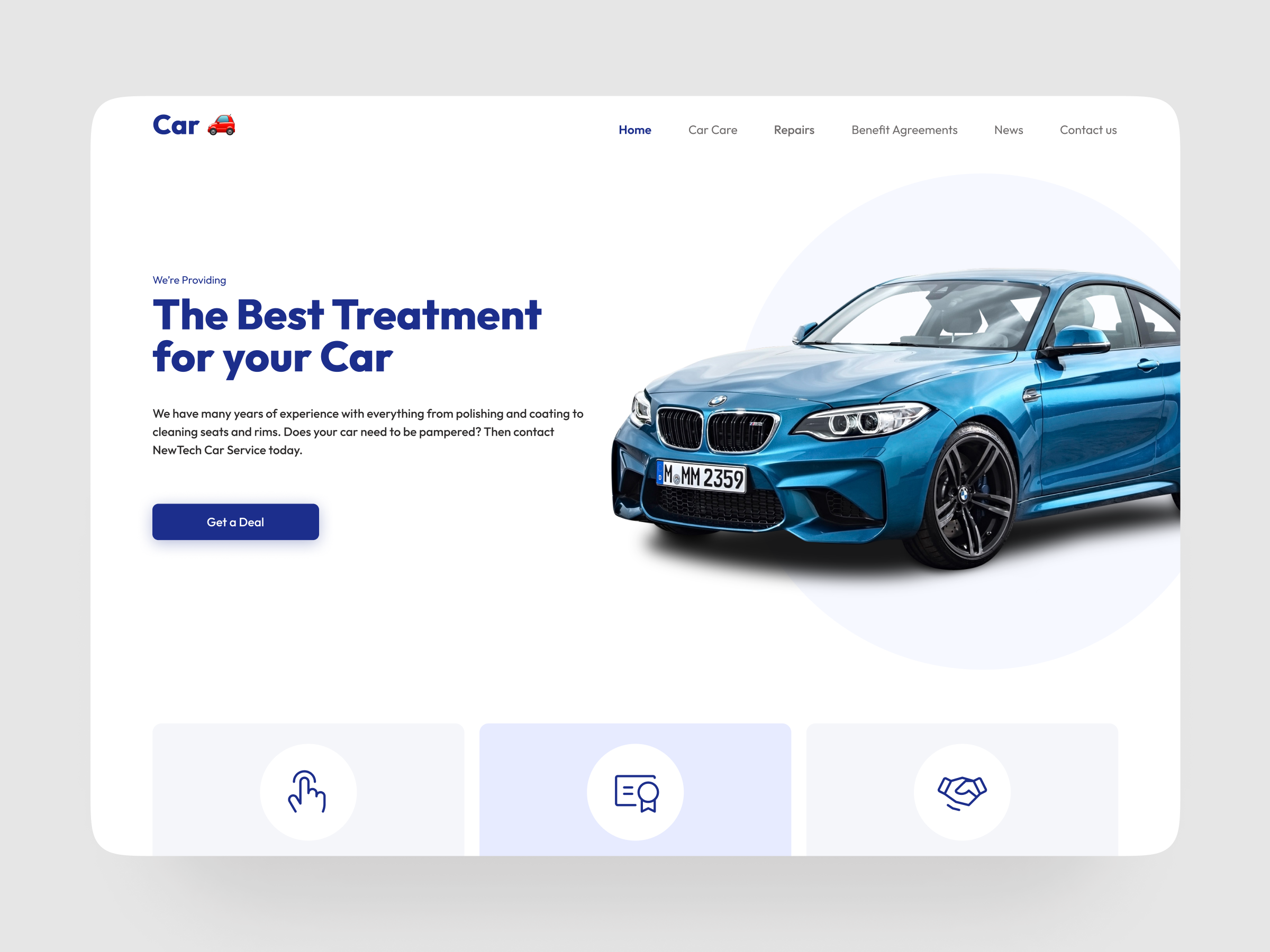 Car Treatment Service Website Design car service homepage car treatment car website car website design car website homepage design graphic design homepage la landing page landing page redesign product design ui uiux design website website design website design uiux website homepage