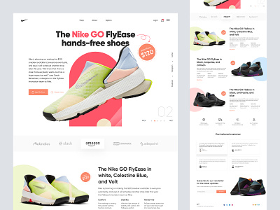 Shoes Website Design - Shopify Store commerce design ecommerce footer header hero homepage interface landing landing page products shoes shopify store ui web web design website wo