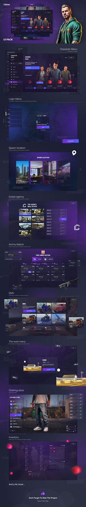 GAME UI | GTA 5 UI by Ivan Dubrovsky on Dribbble