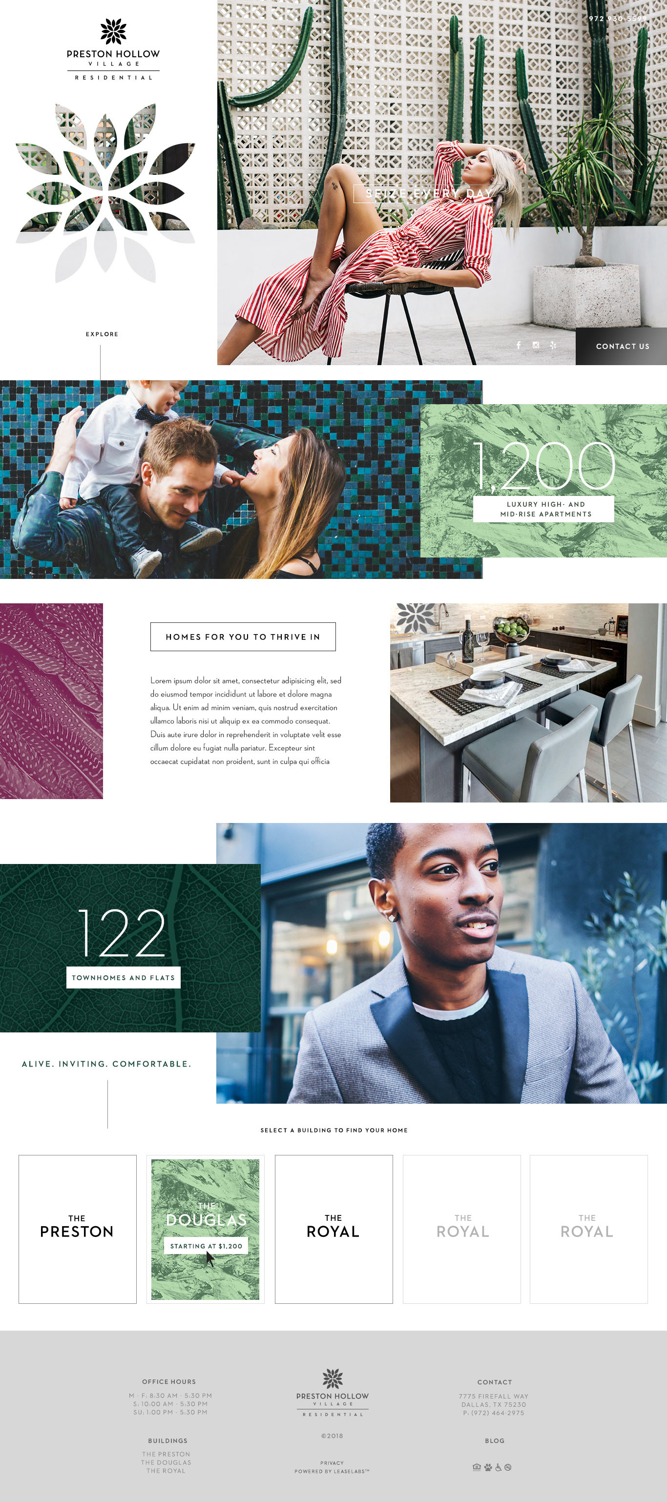 Preston Hollow Village web design