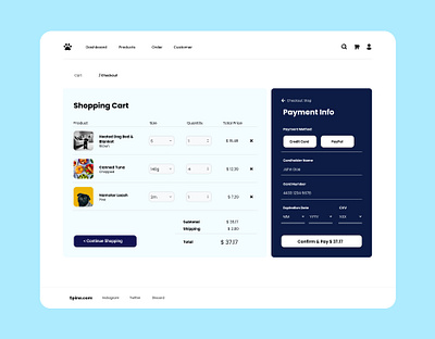 E-Commerce website Shipping Cart e commerce e commerce store figma graphic design layout shopping cart uiux user interface web design website