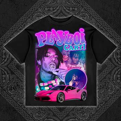 PlayBoi Carti Vintage Rap Tee Bootleg Design bootleg bootleg design bootleg tshirt branding design graphic design illustration rap tee