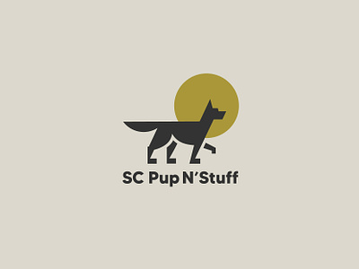 SC Pup N' Stuff animal logos branding dog dog logo dogs logo logo design logodesign pet pets