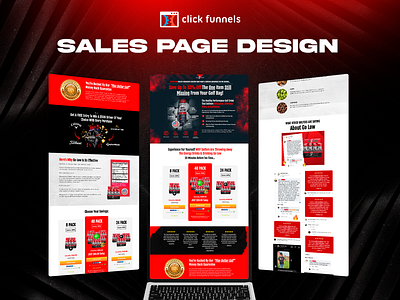 ClickFu cf clickfunnels clickfunnels sales page design funnel sales page ui